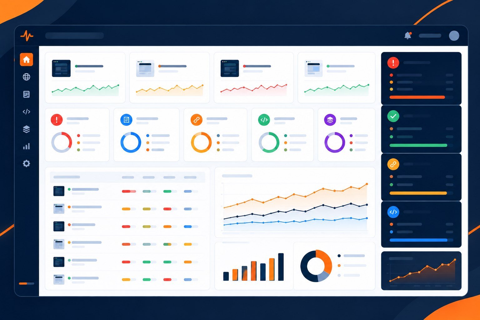 PulseWMS technical SEO monitoring dashboard for agencies