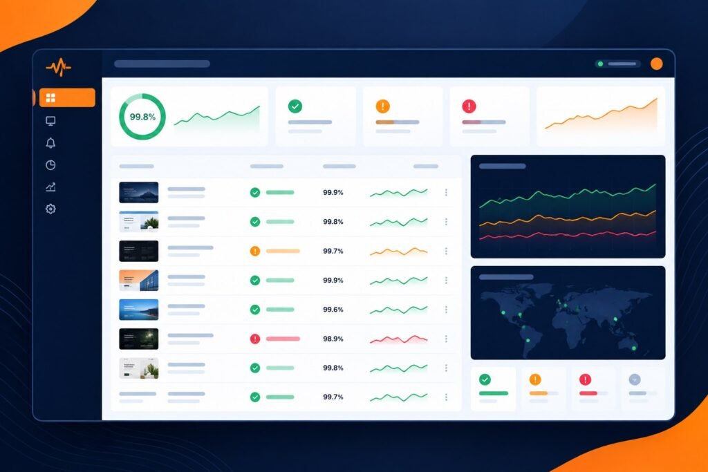 PulseWMS website monitoring dashboard for agencies